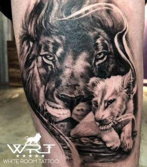 Lion and cub (coverup)