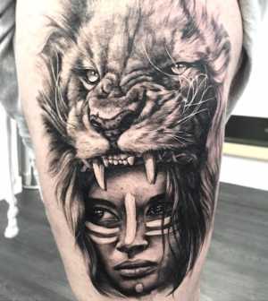 Lady and Lion